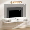 thumbnail image 3 of HOMCOM 55" Floating TV Stand, Wall Mounted Media Console, White, 3 of 10