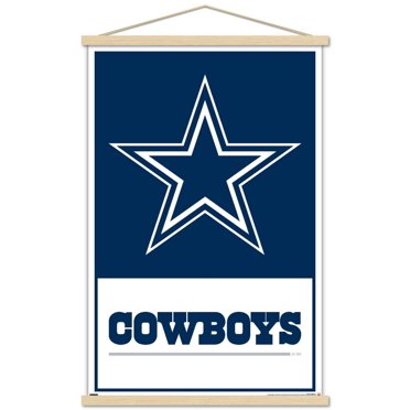 NFL Dallas Cowboys- Logo 21 Wall Poster, 14.725" x 22.375" Framed