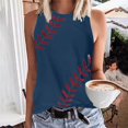 thumbnail image 2 of Birdeem Women Floral Printing Tank Fit Round-Neck Sleeveless Block Shirts Tunic Tee Tops, 2 of 7