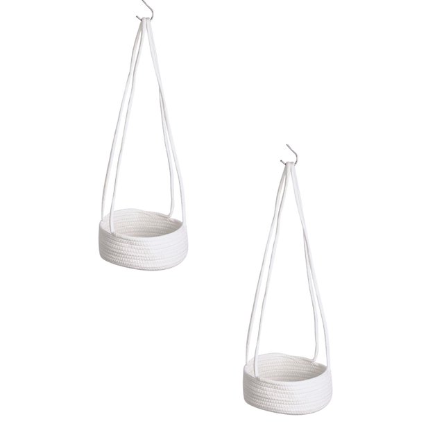 Oleegame 2PC Produce Storage Hanging Basket Fruit Vegetable Organizer Home Decoration Kitchen Organizer Convenient