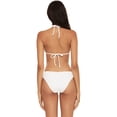 thumbnail image 2 of Becca Fine Line Ribbed Hipster Bikini Bottoms, White, M, 2 of 5