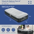 thumbnail image 2 of Sealy Tritech 16" Twin Air Mattress Inflatable Bed with Built-In AC Pump, 2 of 12