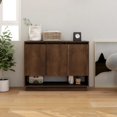 thumbnail image 1 of vidaXL Sideboard Brown Oak 97x31x75 cm Engineered Wood, 1 of 5