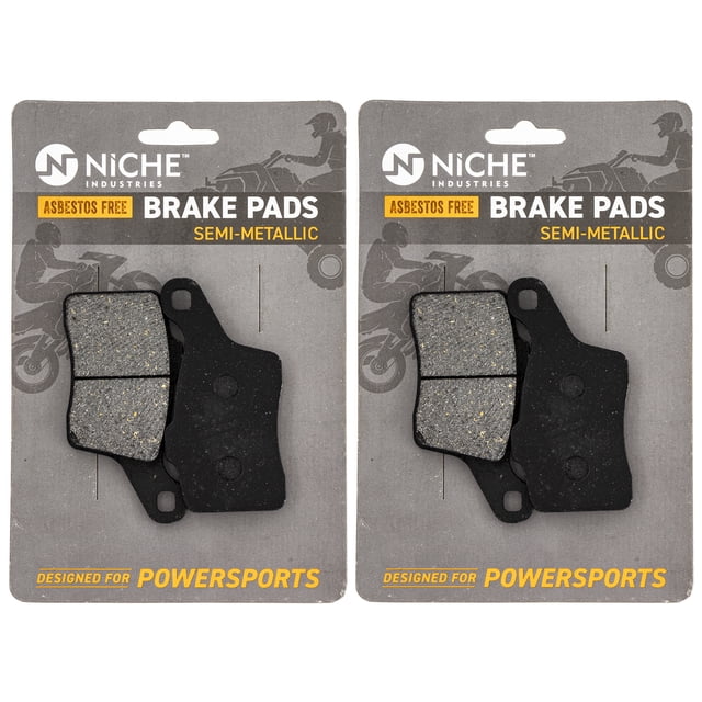 Niche Rear Brake Pad Set for Ski-Doo Summit Semi-Metallic Snowmobile 2 Pack 519-KPA2515D