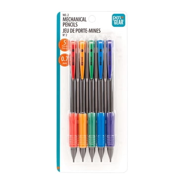 Pen+Gear No. 2 Mechanical Pencils, 0.7 mm, 5 pack