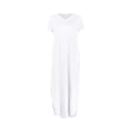 thumbnail image 4 of SMihono Robe Maxi Bohème d'Été pour Femmes Grande Taille Femmes Manches Courtes Décontractées Col Rond Couleur Unie Robe Droite Longueur au Sol Robe de Plage, 4 of 6