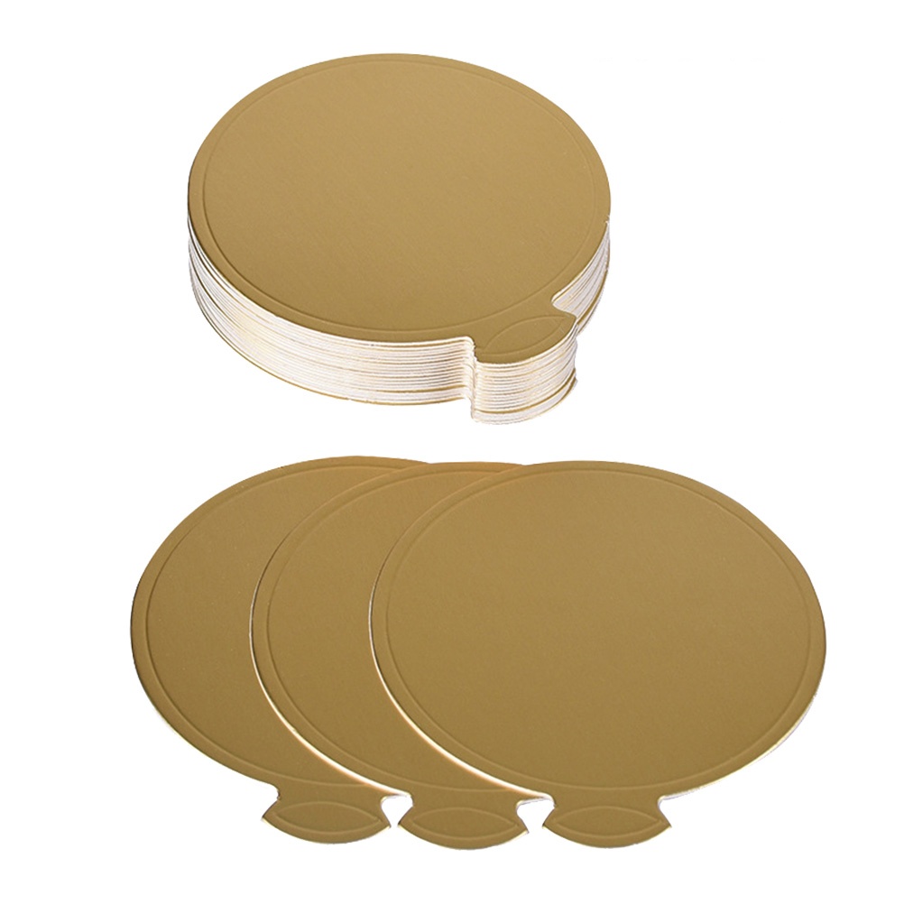 unbranded Golden Round Cake Boards 9x3.5in for Serving 200Pcs