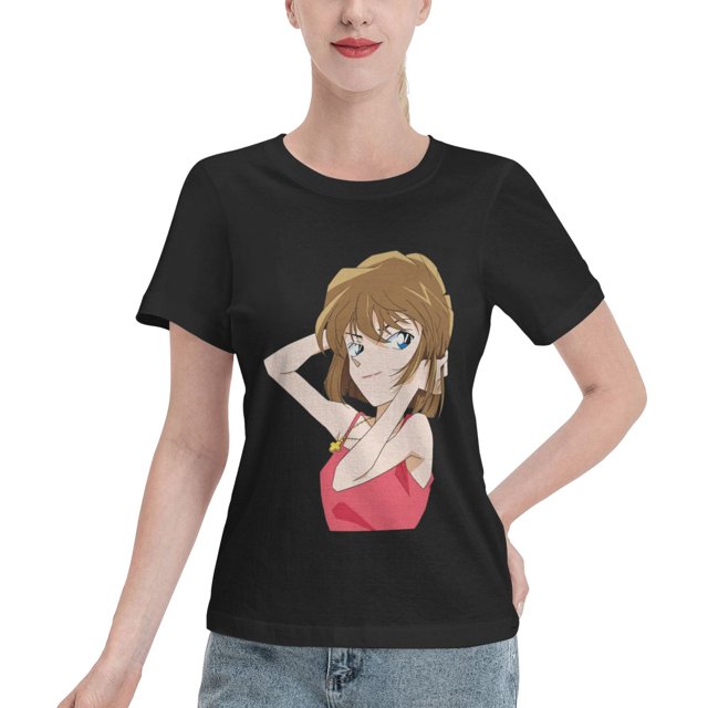 Women's Basic Short Sleeve T-Shirt Detective Conan Haihara Ai
