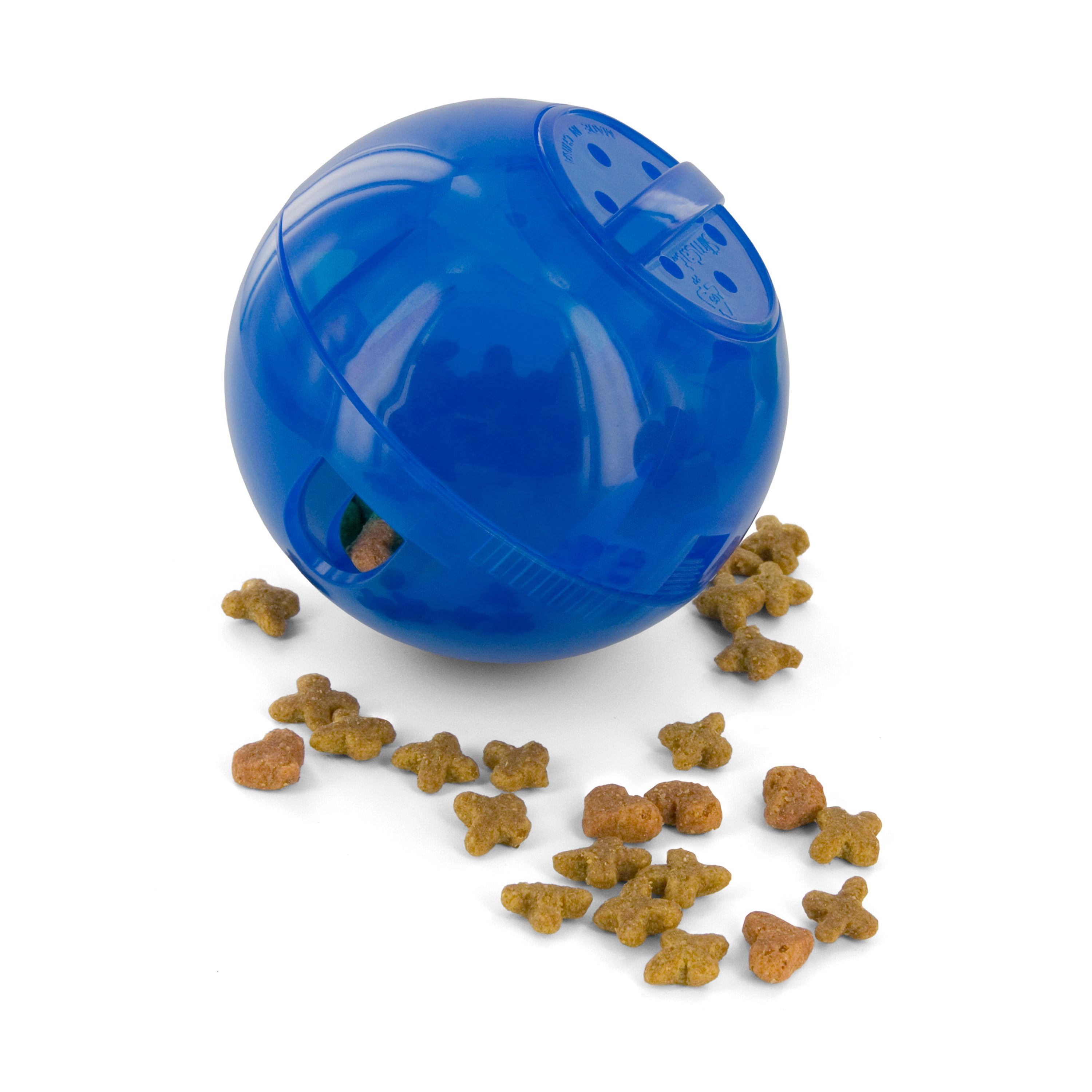 PetSafe Slimcat Feeder Ball Cat Toy, Blue | Interactive Puzzle Game for ...
