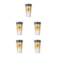 thumbnail image 1 of kurtrusly Reusable Thermal Cup Eco-Conscious Choice For Better Tomorrow Convenient gradient gold 500ml 5Set, 1 of 6