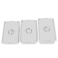 thumbnail image 1 of Lot de 6 Poêles d'Hôtel avec Poignée, Profondeur 2,5 Po, Format Double, Acier Inoxydable de Qualité Commerciale, Contenant Alimentaire pour Traiteur, Plateau de Table Vapeur pour Buffet, Restaurant, 1 of 7
