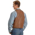 thumbnail image 3 of Scully 206-171-L Men Leather Lapel Vest - Ranch Tan, Large, 3 of 4