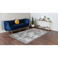 thumbnail image 4 of Unique Loom 3134093 8 x 10 ft. Salle Garnier Sofia Rectangular Rug, Gray, 4 of 5
