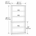 thumbnail image 2 of Bowery Hill 5 Shelf Bookcase in Cinnamon Cherry, 2 of 2