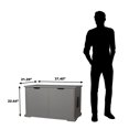 thumbnail image 2 of Merry Products Pet Cat Washroom Storage Bench with Removable Wall, Gray, 2 of 7