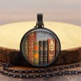 thumbnail image 3 of Vintage Library and Books Time Fashion Silver Necklace Pendant Jewelry, 3 of 9