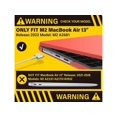 thumbnail image 3 of Compatible avec MacBook Air 13,6 Pouces Case 2022 Model A2681 M2 Chip with Liquid Retina Display Touch ID, Étui de Protection pour Portable avec Housse de Clavier, 3 of 7