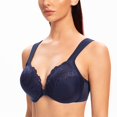 thumbnail image 5 of CHUANK Underwire Front Closure Bras for Women Black 34B, 5 of 5