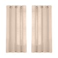 thumbnail image 1 of Clearance Linen Sheer Curtains 63 Inch Length Semi Sheer Curtains Silver Linen Curtain Panels For Living Room/Bedroom Light Filtering Curtains 2 Panels, 1 of 9