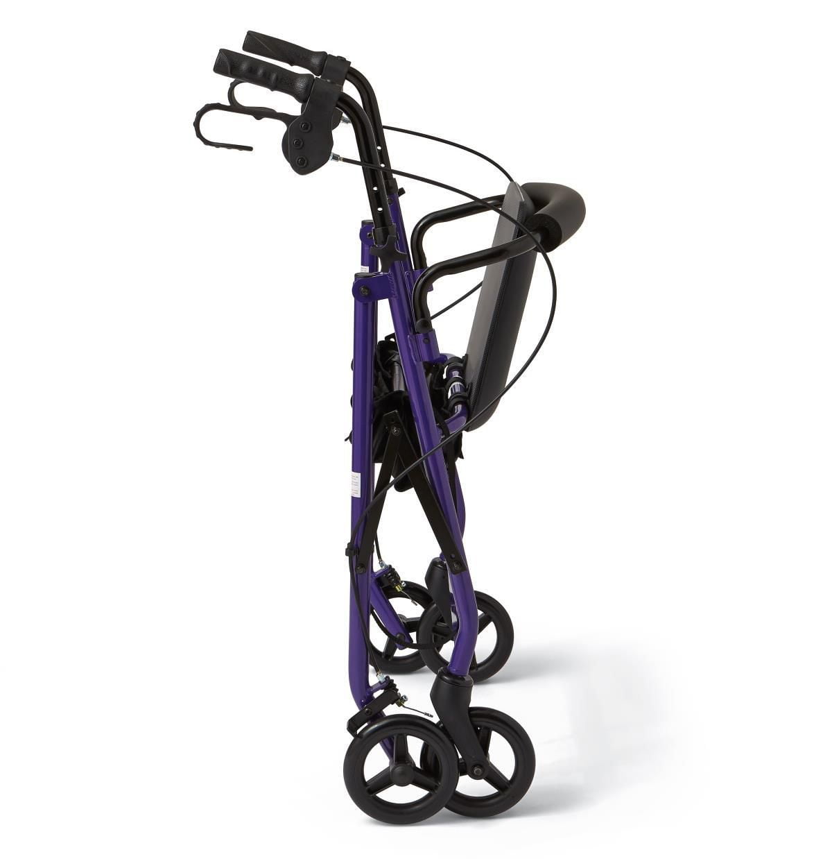 Medline Basic Rollator with 6" wheels, Purple