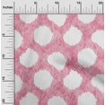 thumbnail image 2 of oneOone Silk Tabby Pink Fabric Asian Ikat Craft Projects Decor Fabric Printed By The Yard 42 Inch Wide, 2 of 4