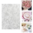 thumbnail image 2 of Under 10 Gift Wrapping Paper Floral Wrapping Paper Mini Roll White Flowers Gift Wrap Paper for Birthday Wedding Wrapping, 2 of 9