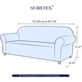thumbnail image 3 of Subrtex Housse de Canapé Extensible 1 Pce Antidérapante, Motif à Grille Texturée, 3 of 6
