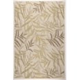 thumbnail image 1 of Tapis Intérieur/extérieur 8 Pieds x 10 Pieds à Séchage Rapide Floral Ivoire Sable, 1 of 6