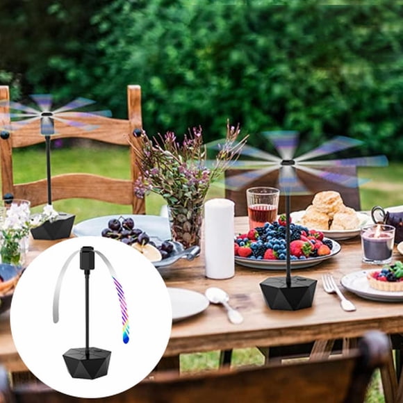 Ventilateurs Anti-Mouches pour Tables Ventilateurs Rechargeables Intérieur Extérieur Ventilateurs Alimentaires Keep Fly de Table avec Ventilateurs pour Pique-Nique Fête Bbq (Noirï1⁄4,Anti-Mouches X1 Liquidation