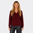 thumbnail image 1 of Devoted, V Neck Sweater, XS-XL, 1 of 4