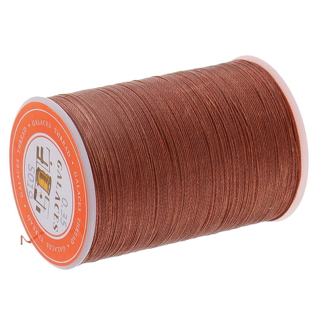 simhoa Fil Rond Brun 0,35 mm pour Bricolage en Cuir Couture Couture