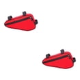 thumbnail image 2 of fastboy Sac de Rangement pour Cadre avant de Vélos de Montagne, Porte-Clés Triangulaire Anti-Rayures, Selle de Cellulaire Rouge 2Ensemble, 2 of 6