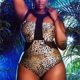 thumbnail image 2 of Maillot de Bain une Pièce Mode Décontractée Sexy Imprimé pour Femmes Été, 2 of 6