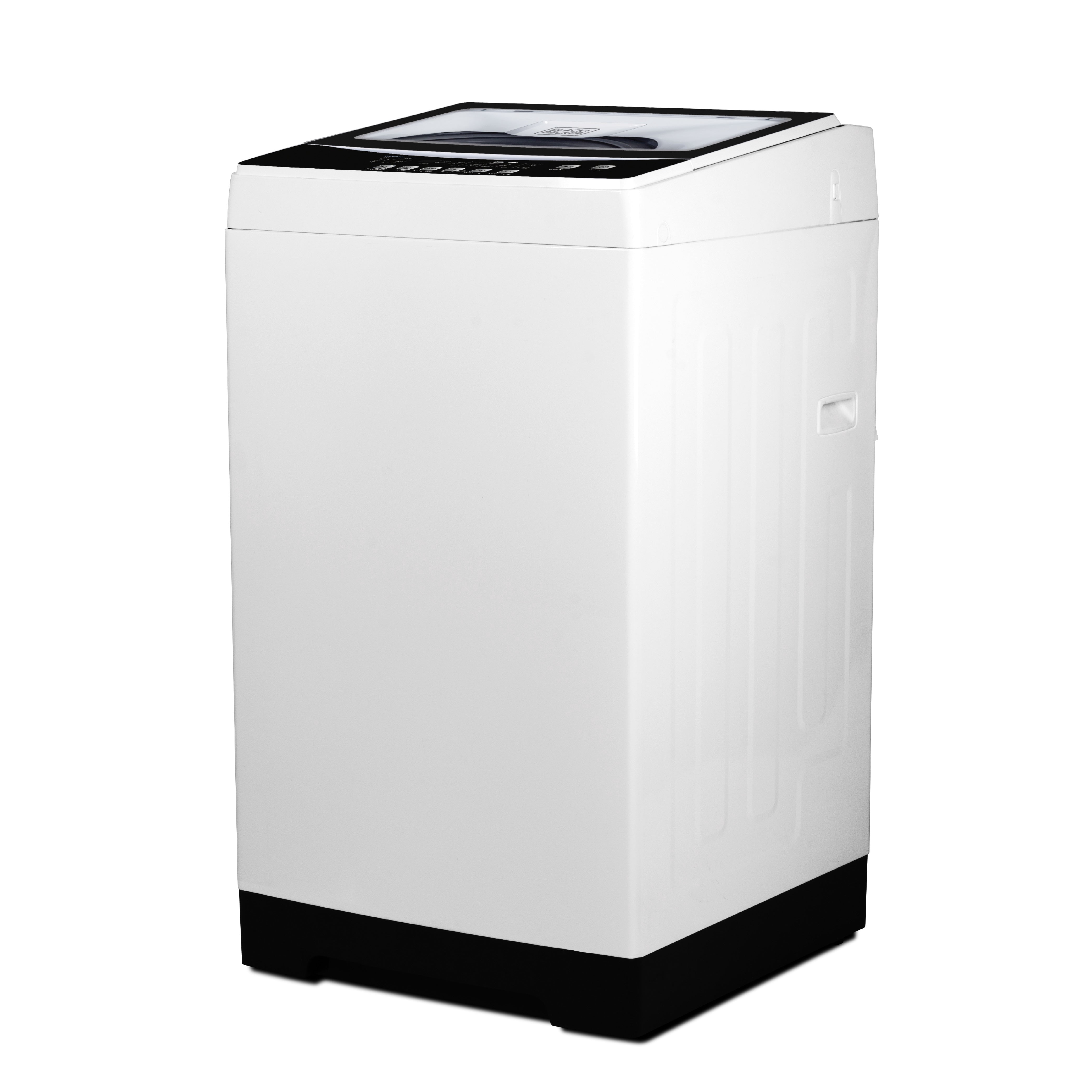 BLACK+DECKER Small Portable Washer, Washing Machine for Household Use, Portable Washer 3.0 Sq. Ft. with 6 Cycles, Transparent Lid & LED Display