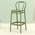 thumbnail image 2 of Compamia Victor Tabouret de Bar Contemporain en Résine pour Intérieur et Extérieur - Ensemble de 1, Vert Olive, 2 of 8