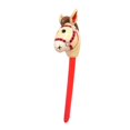 thumbnail image 4 of Siruishop Bâton Gonflable Cheval Bâton Tête de Cheval Adorable pour Enfants de 3 Ans et Plus Enfants Rouge, 4 of 8
