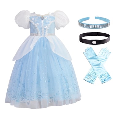 HAWEE Princess Déguisement de Fête d'Anniversaire Costume de Fée pour Fillettes
