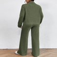 thumbnail image 3 of Pantalon en Tricot Élégant et Pull à Col Roulé à Manches Longues pour Femme, 3 of 5