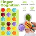thumbnail image 4 of Suction Cup Spinner Toys for Toddlers 1-3 – 3-Piece Sensory Spinning Tops Set for Bath, Highchair & Table – Fun Fine Motor Skill Development, 4 of 5