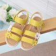 thumbnail image 3 of Rubber Sole Sandals,Flower Design Shoes,Adjustable Straps,Comfortable Outdoor Wear, 3 of 5