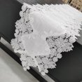 thumbnail image 2 of QualitChoice Simple Embroidery Table Runner White Lace Tablecloth Fabric Dining Tea Exquisite Kitchen Decoration White 35*270 cm 1 Pc, 2 of 6