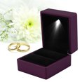 thumbnail image 3 of HURRISE 4 Colors Fashionable LED Lighted Ring Storage Box Jewelry Display Case Gift, Ring Display Box, Ring Case, 3 of 8
