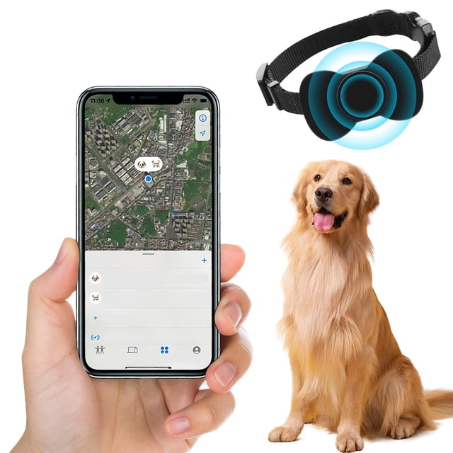 Birdeem Pet Tracker Collar for Cats and Dogs,Gps Locator with Real Time Tracking No Monthly Fee,Works with Find App for Ios and Android,Rechargeable Anti Lost Device