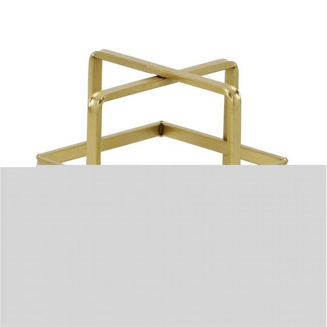 Cheungs 5699S-GD Alle Geometric Decor Cube, Gold - Small