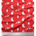 thumbnail image 1 of Soimoi Georgette Viscose Fabric Ghost Halloween Print Sewing Fabric Yard 42 Inch Wide, 1 of 3