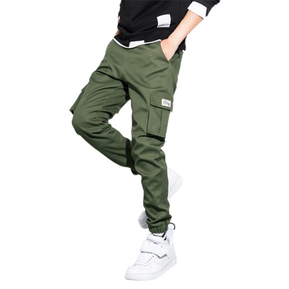 HNMKIU Men's Casual Comfortable Pants for All-Day Wear Versatile Summer Trousers Lightweight Joggers for Travel and Leisure Relaxed Fit Cargo Style