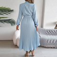 thumbnail image 5 of Birdeem Robes pour Femmes Manches Longues Mode Couleur Unie Col Montant Taille Robes Manches Longues pour Femmes, 5 of 5