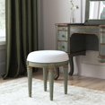 thumbnail image 2 of Butler Specialty Company Bernadette Tabouret de Coiffeuse Rond Rembourré de 18 Po L - Vert, 2 of 6