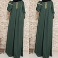thumbnail image 1 of XZNGL Robe Maxi Abaya à Imprimé pour Femmes Grande Taille Jilbab Musulmane, Caftan Décontracté, Longue Robe, 1 of 1