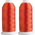 thumbnail image 1 of Superpunch SuperB Orange Vermilion 651 Polyester Embroidery Thread, 5000m - 2 Pack, 1 of 2